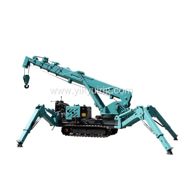 5Ton hydraulic spider crane crawler-type crane spider crane